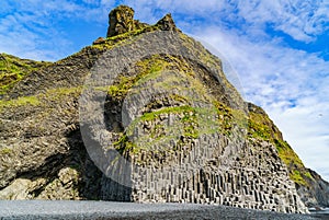 Reynisfjall, a mountain arising out of a volcanic eruption