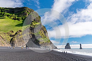 The Reynisfjara beach near Vik in southern Iceland