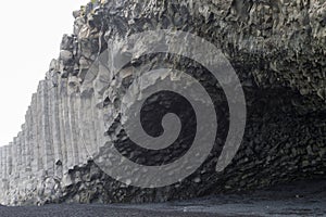 Reynisfjara lava beach view, south Iceland landscape