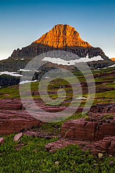 Reynolds Mountain in the Logan Pass area of Glacier National Park, Montana