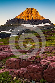 Reynolds Mountain in the Logan Pass area of Glacier National Park, Montana photo