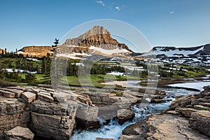 Reynolds Mountain at Logan Pass, Glacier National Park photo