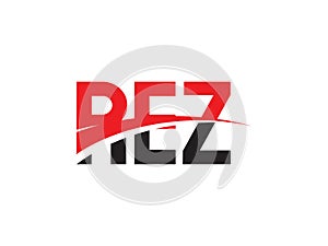 REZ Letter Initial Logo Design Vector Illustration photo