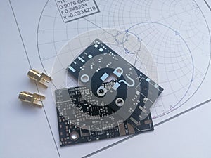 RF PCB filters and impedance matching Smith chart