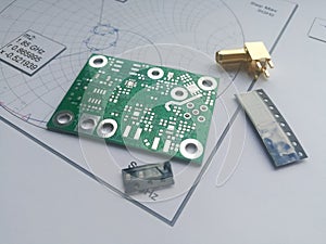 RF PCB filters and impedance matching Smith chart