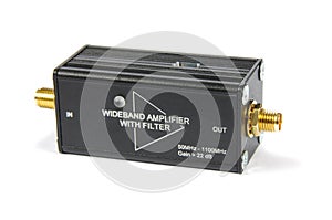 RF wideband amplifier isolated on the white background