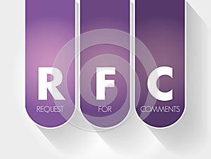 RFC- Request for Comments acronym, concept background