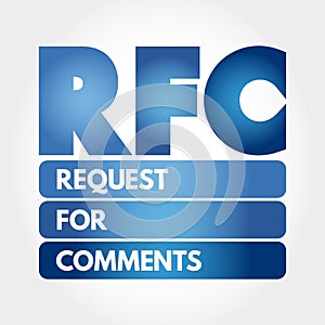 RFC- Request for Comments acronym, concept background