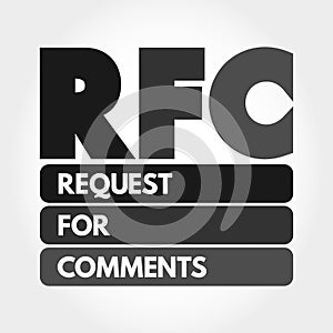 RFC- Request for Comments acronym, concept background