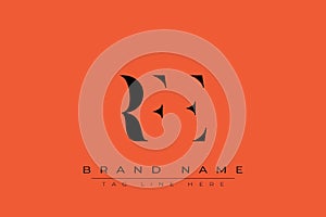 RFE abstract letter logo design