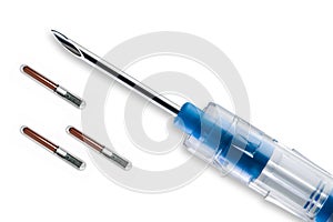 Rfid chips with injecting syringe