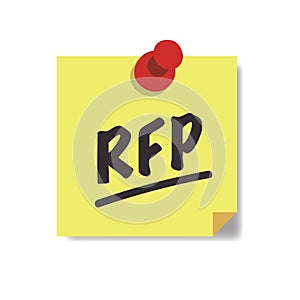 RFP Icon - request for proposal concept or idea