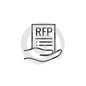 RFP Icon - request for proposal concept or idea