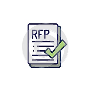 RFP Icon - request for proposal concept or idea