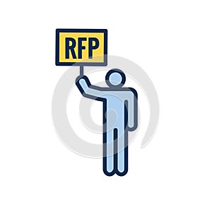 RFP Icon - request for proposal concept or idea