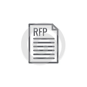RFP Icon - request for proposal concept or idea
