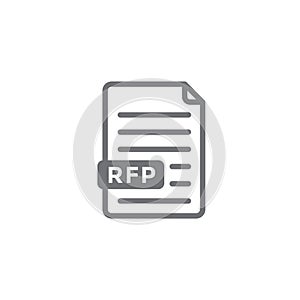 RFP Icon - request for proposal concept or idea