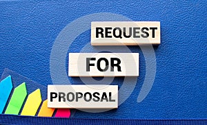 RFP- Request For Proposal written in notebook.