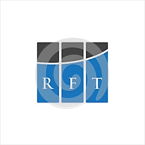 RFT letter logo design on WHITE background. RFT creative initials letter logo concept. RFT letter design.RFT letter logo design on