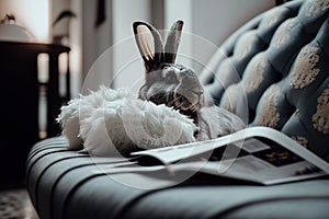rful bunny relaxation sceneBunny Relaxation Scene: Fashion, Bokeh, and Unreal Engine 5