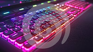 RGB backlit gaming keyboard