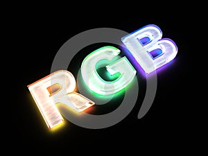 RGB color scheme sign photo
