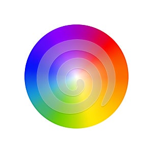 RGB color wheel spectrum selector picker. RGB palette logo. Color rainbow diagram circle photo