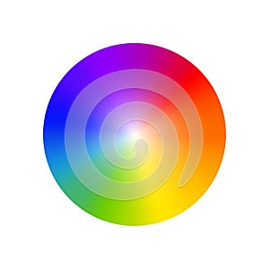 RGB color wheel spectrum selector picker. RGB palette logo. Color rainbow diagram circle