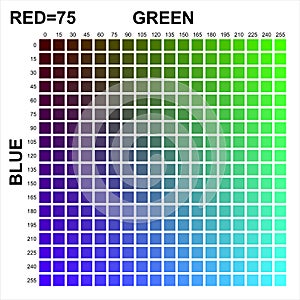 RGB Colors matrix