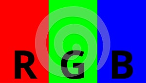 RGB Concept of color Red,Green,Blue Basic light colors for beginners