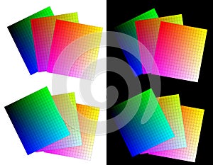 RGB color palettes - cdr format photo