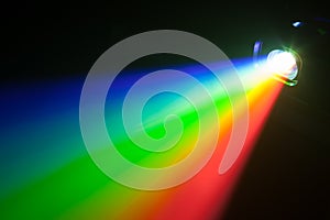 Rgb spectrum light of projector photo