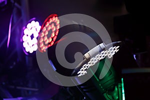 RGBW colored led stage lights