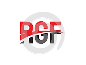 RGF Letter Initial Logo Design Vector Illustration