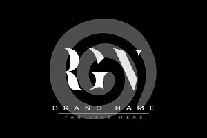 RGN abstract letter logo design