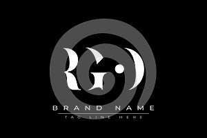 RGO abstract letter logo design