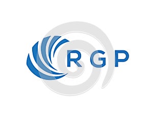 RGP letter logo design on white background. RGP creative circle letter logo concept.