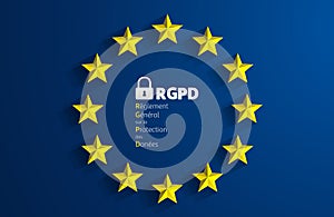 RGPD - French: Reglement general sur la protection des donnees means: GDPR - General Data Protection Regulation