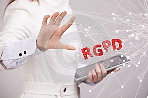 RGPD, Spanish, French and Italian version version of GDPR: Reglamento General de Proteccion de datos. General Data photo