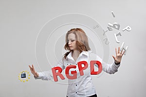 RGPD, Spanish, French and Italian version version of GDPR: Reglamento General de Proteccion de datos. General Data photo