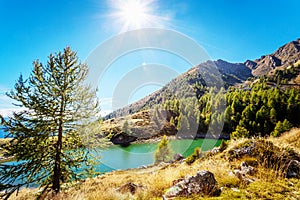 Rhaetian Alps - Colina lake photo