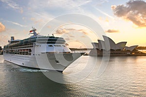 Rhapsody of the Seas cruise ship in Sydney.