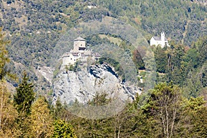 Rhazuns Castle, canton Graubunden, Switzerland photo
