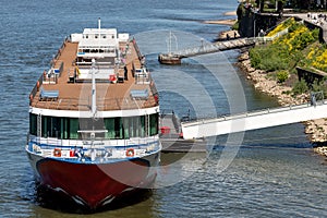 River cruise ship RHEIN MELODIE of Nicko Cruises in Cologne, Germany