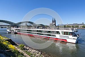 River cruise ship RHEIN MELODIE of Nicko Cruises in Cologne, Germany