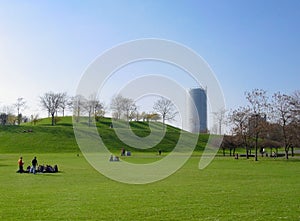 Rheinaue park in Bonn, Germany