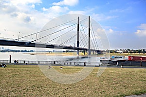 The Rheinkniebruecke bridge