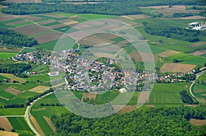 Rheinmuenster Moos, aerial photo