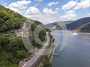 Rheinstein Castle, Trechtingshausen, Unesco World Heritage Site Upper Middle Rhine Valley, Rhineland-Palatinate, Germany