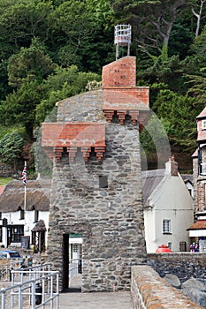 Rhenish Tower Lynmouth Harbour in Devon UK